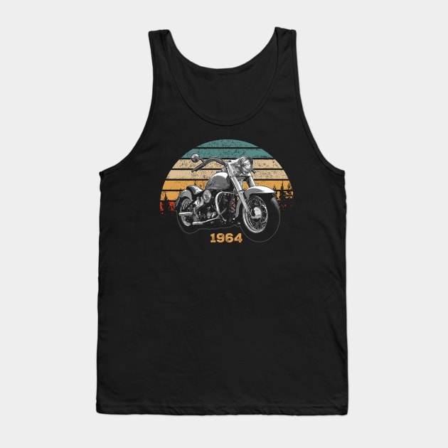 1964 Harley-Davidson Vintage Motorcycle Design Tank Top by Madisen Harvey